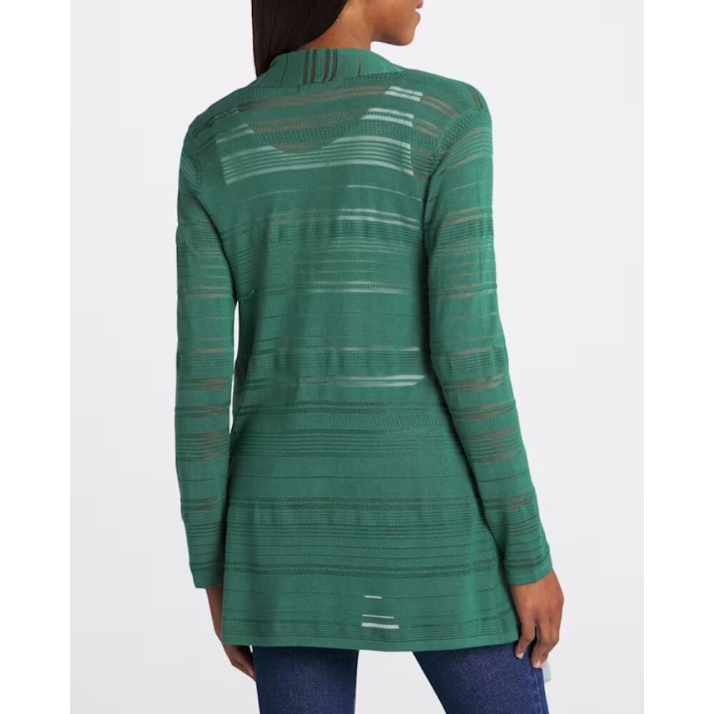 41 Hawthorn (M) Etelan Variegated Pointelle Stitch Open Cardigan - Stitch Fix - Picture 7 of 10